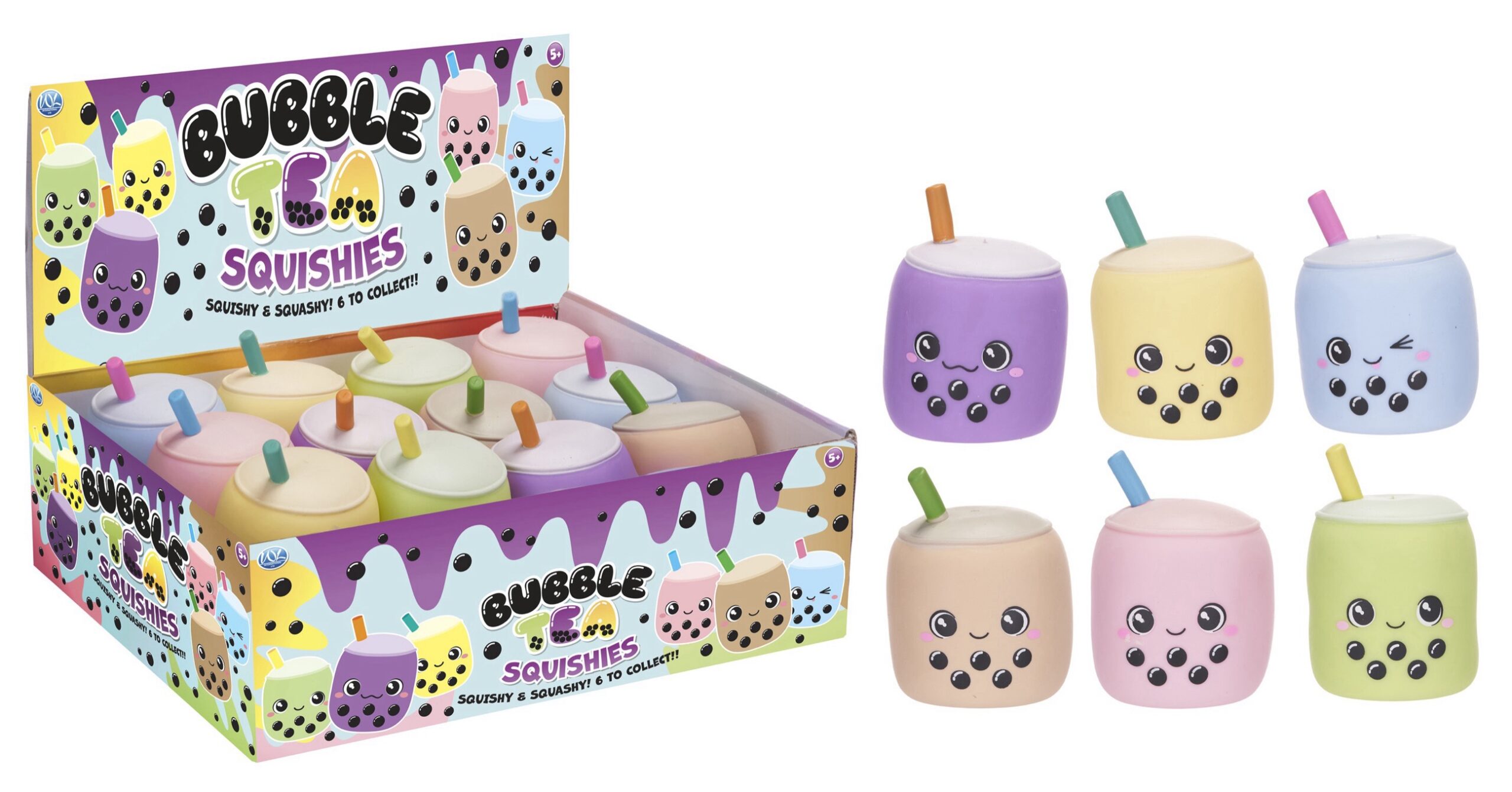 BUBBLE TEA Squishy 13cm In espo da 12pz 6ass…x120